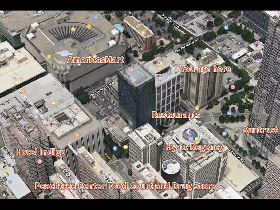 Villa Center Downtown! King Bed! Private Balcony! Pt8I Atlanta Exterior foto